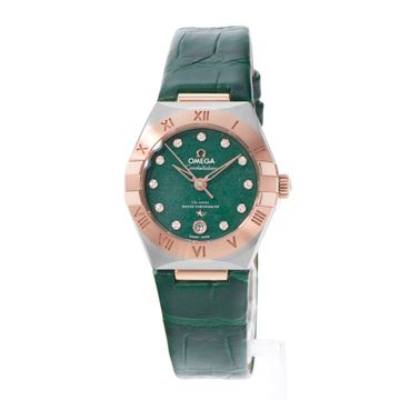 Omega Constellation 131.23.29.20.99.001 Steel & Rose Gold Green dial 29mm Auto