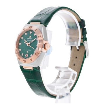 Omega Constellation 131.23.29.20.99.001 Steel & Rose Gold Green dial 29mm Auto