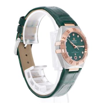 Omega Constellation 131.23.29.20.99.001 Steel & Rose Gold Green dial 29mm Auto
