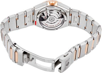 Omega Constellation in stainless steel & 18k rose gold diamond bezel