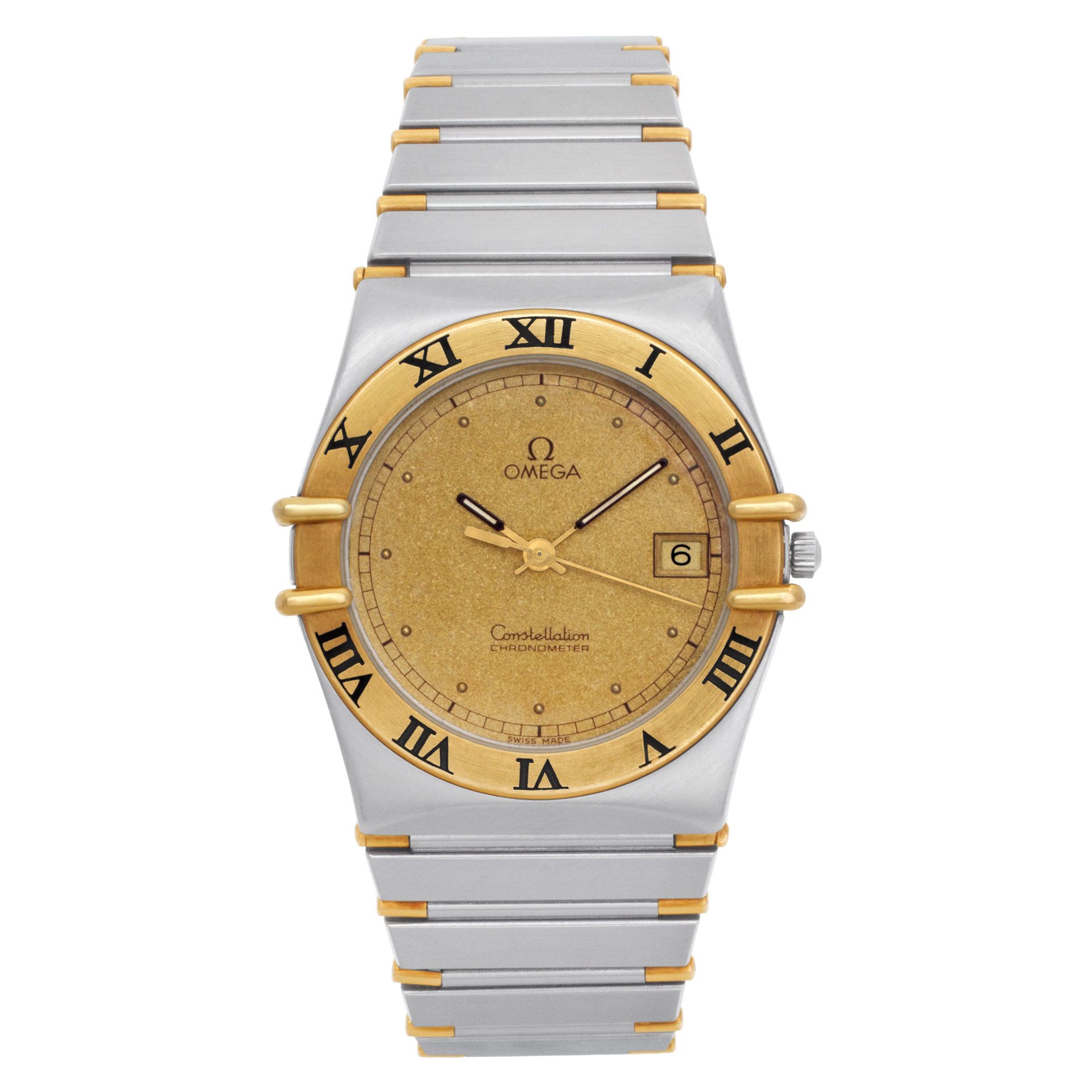 Used Omega Constellation 123 Stainless Steel Gold dial 32mm display picture 1