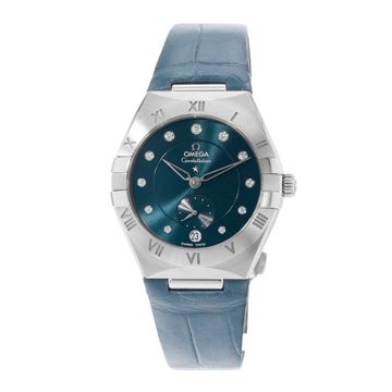 Omega Constellation 131.13.34.20.53.001 Steel Blue dial 34mm Auto