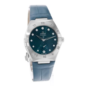 Omega Constellation 131.13.34.20.53.001 Steel Blue dial 34mm Auto