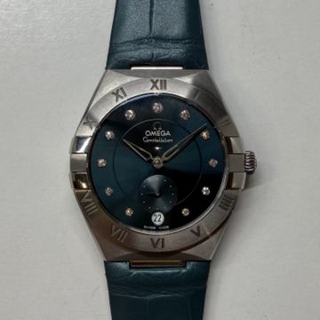 Omega Constellation 131.13.34.20.53.001 Steel Blue dial 34mm Auto