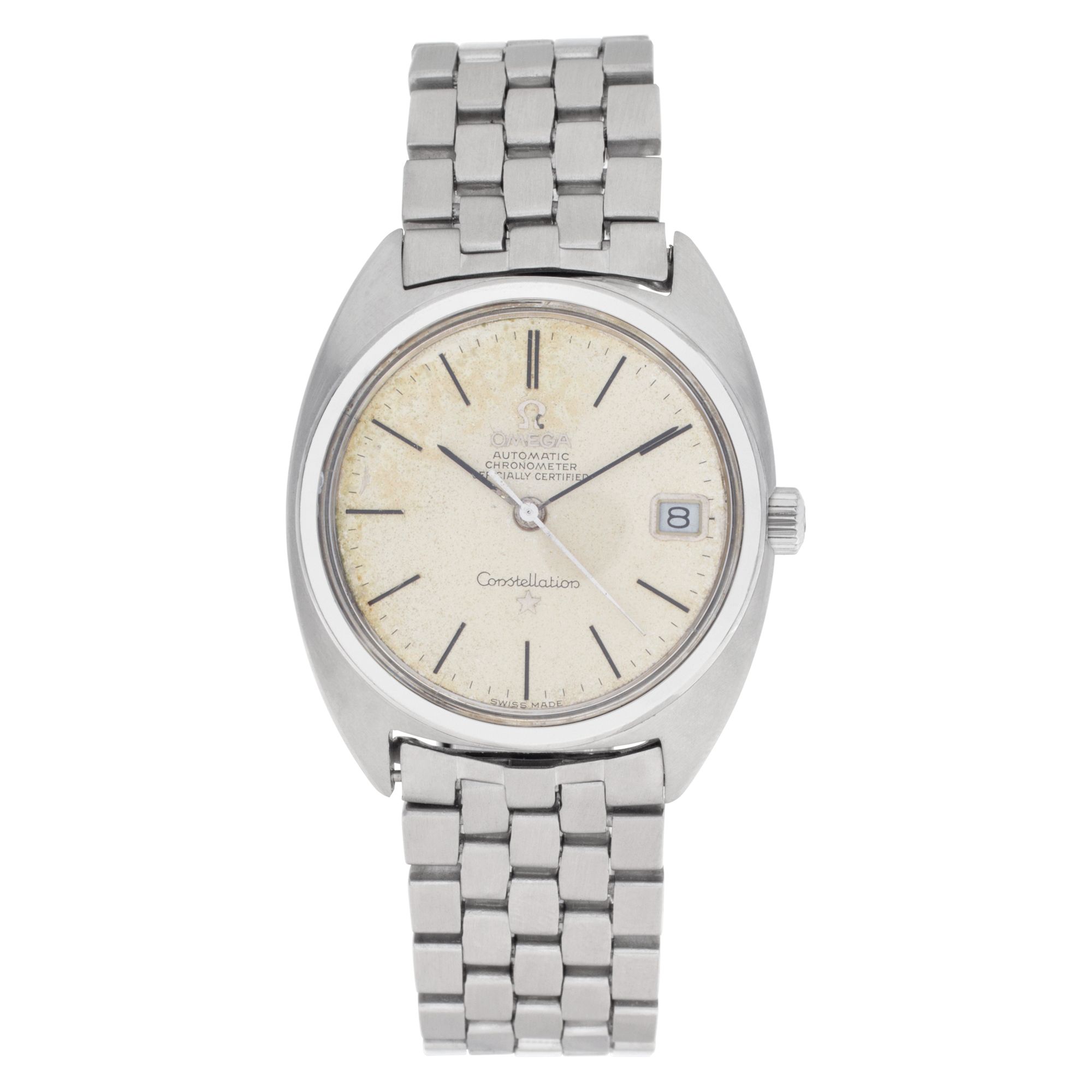 Used Omega Constellation 168017 stainless steel 34mm Manual