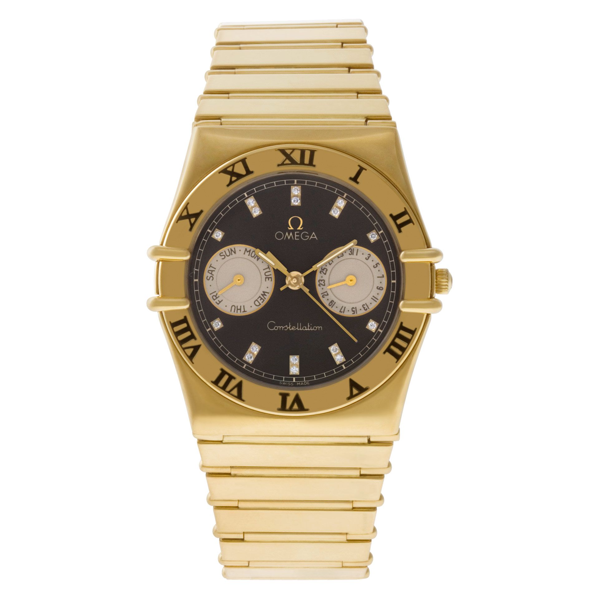 Preowned Omega Constellation 398.0873 18k yellow gold 34mm