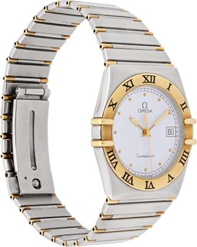 Omega Constellation 18k & steel 34mm Quartz watch