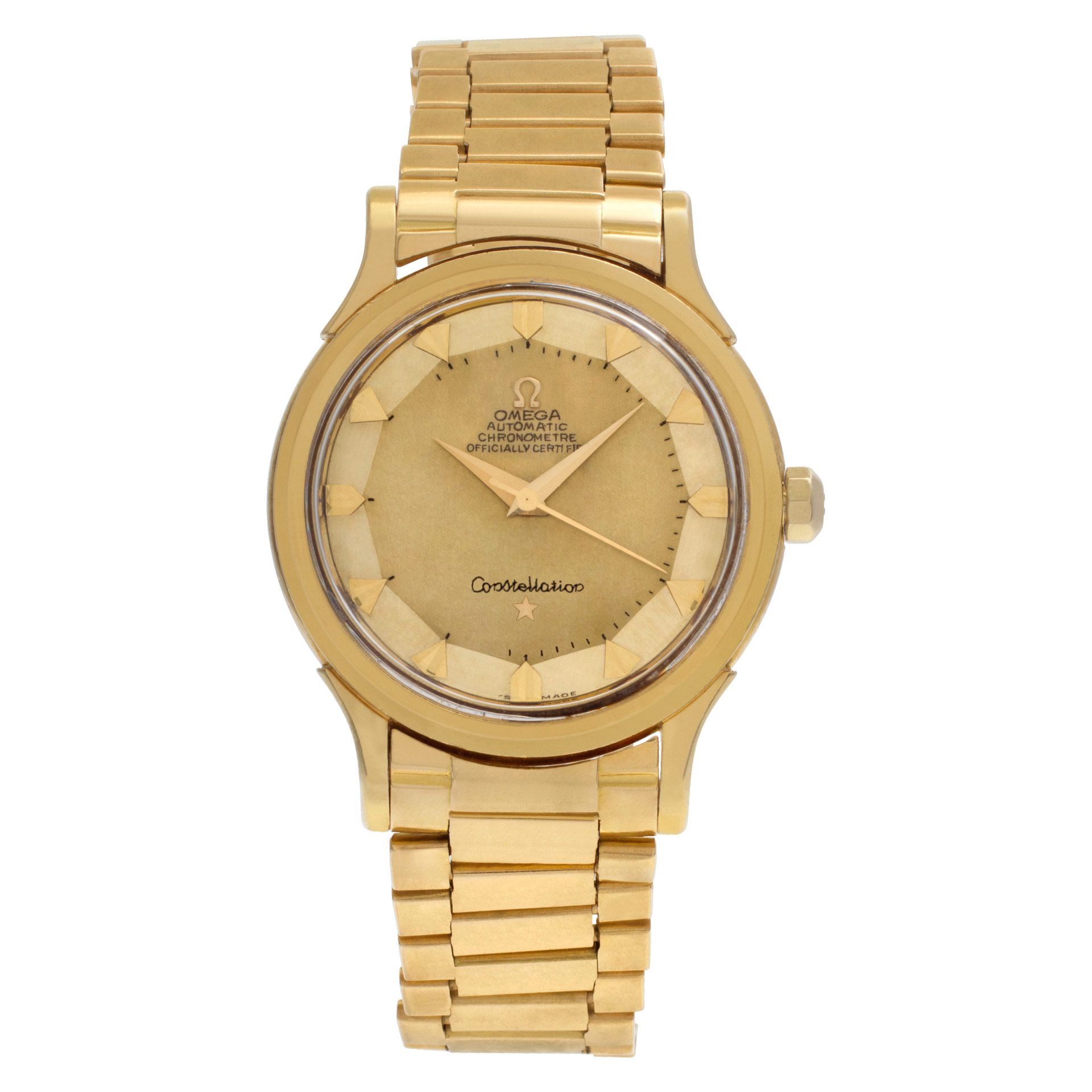 Pre-owned Omega Constellation 2699 SC 18k Champagne dial |