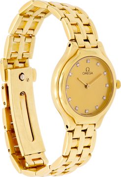 Omega De Ville 41601500 18k Yellow Gold 24mm Quartz watch