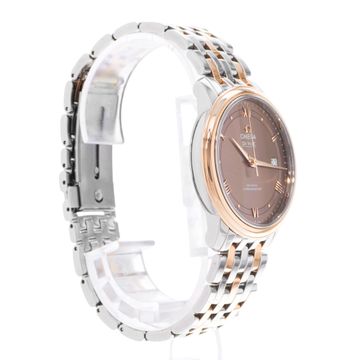 Omega De Ville Prestige 424.20.37.20.13.001 Steel & Rose Gold Brown dial 37mm Auto