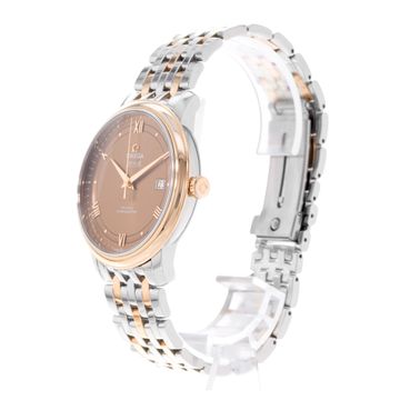 Omega De Ville Prestige 424.20.40.20.13.001 Steel & Rose Gold Brown dial 40mm Auto