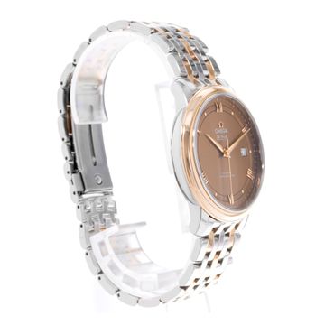 Omega De Ville Prestige 424.20.40.20.13.001 Steel & Rose Gold Brown dial 40mm Auto