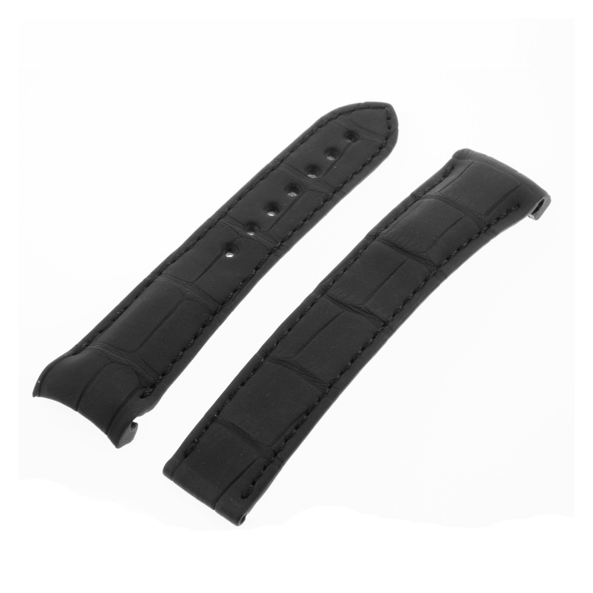 Omega Planet Ocean black leather strap 21m x 18m (98000302)