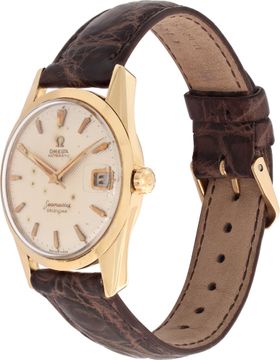 Omega Seamaster xxx 18k Yellow Gold Silver dial 34mm Automatic watch
