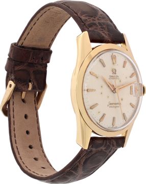 Omega Seamaster xxx 18k Yellow Gold Silver dial 34mm Automatic watch