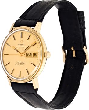 Omega Seamaster C6865 14k Yellow Gold 35mm auto watch
