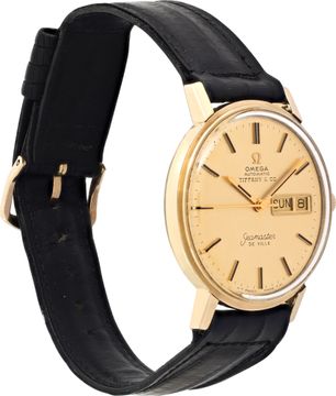 Omega Seamaster C6865 14k Yellow Gold 35mm auto watch