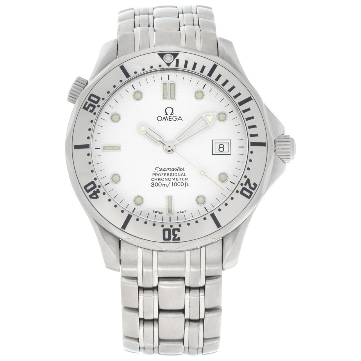 Pre-owned Omega Seamaster 25322000 stainless steel 40mm