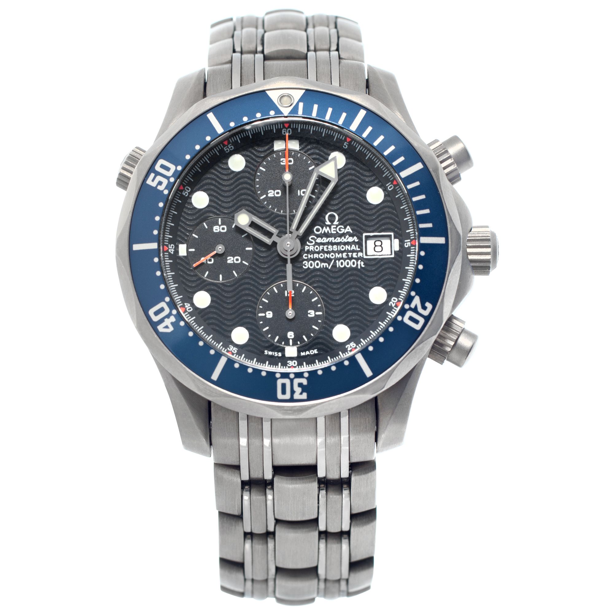 Pre-owned Omega Seamaster 2298.80.00 titanium 41.5mm auto