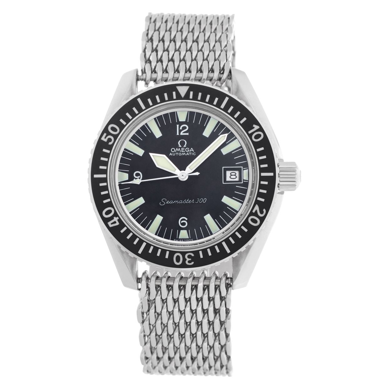 Preowned Omega Seamaster 166.0324 Stainless Steel Black |