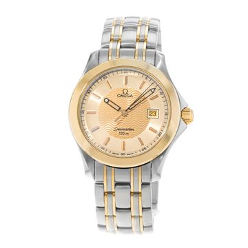Omega Seamaster Aqua Terra 2311.11.00 Steel & Yellow Gold Champagne dial 36mm Quartz