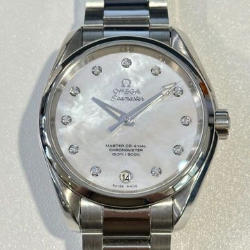 Omega Seamaster Aqua Terra 220.10.38.20.55.001 Steel Mother of Pearl Dial 38mm Auto