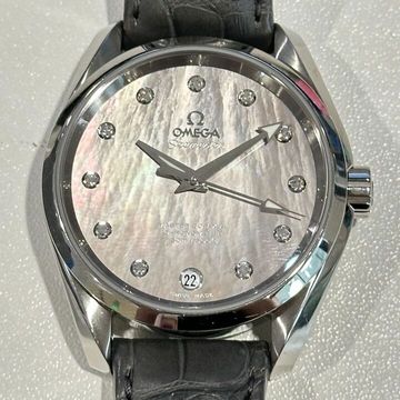 Omega Seamaster Aqua Terra 231.13.39.21.57.001 Steel Mother of Pearl Dial 39mm Auto
