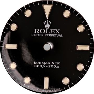 Original Pre 1978 Rolex Submariner Glossy Tritium Black Dial for 40mm Original Pre 1978 Rolex Submariner Glossy Tritium Black Dial for 40mm Dial Collection