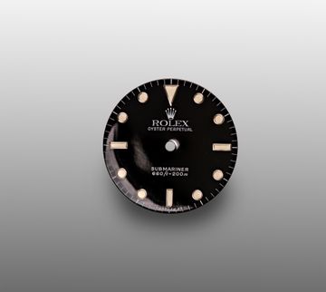 Original Pre 1978 Rolex Submariner Glossy Tritium Black Dial for 40mm