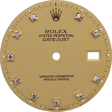 Original Rolex Datejust Champagne Diamond Dial For 36mm Models Dial Collection