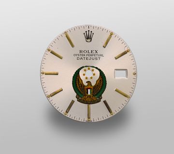 Original Rolex Datejust Dial with UAE crest for 36 mm models