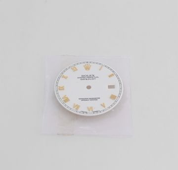 Original Rolex Datejust White Dial with Gold Roman Numeral Markers for 36mm mode