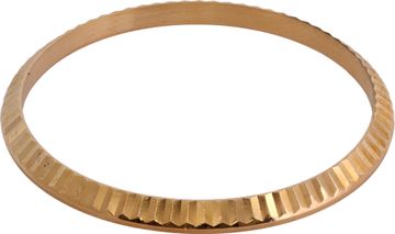 Original Rolex Fluted Bezel in 18k yellow gold for 36mm