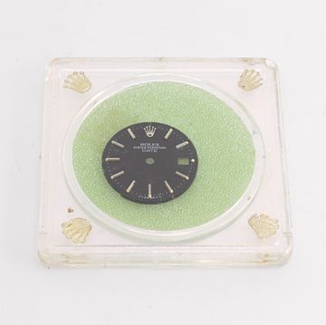 Original Rolex Date Black Dial with Stainless Steel Stick Markers for 26mm model