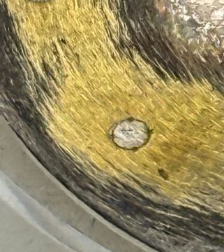 Original Silver Rolex Datejust dial with diamond markers