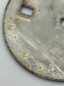 Original Silver Sunburst Rolex Datejust Dial With Gold Roman Numeral Markers