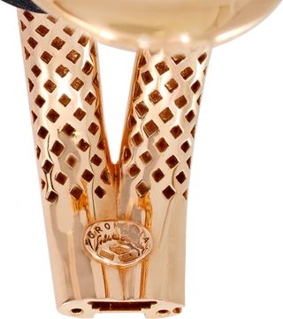 Oromalia 18k rose gold with diamonds and leather