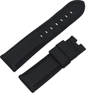 Paanerai Black Carbon Fiber Inspired Canvas Strap (24mm x 22mm) Paanerai Black Carbon Fiber Inspired Canvas Strap (24mm x 22mm)