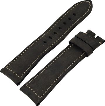 Panerai black leather band with white stitches. 25 (between lugs) x 20 (Buckle) mm.12 x 9.5mm Watch Band Collection