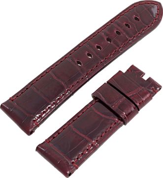 Panerai Bordeaux Brilliant Alligator Strap MX000L81 Panerai Bordeaux Brilliant Alligator Strap MX000L81 (24mm x 22mm)