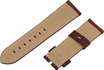 Panerai Brown Alligator Strap with white stitching (24mm x 22mm)
