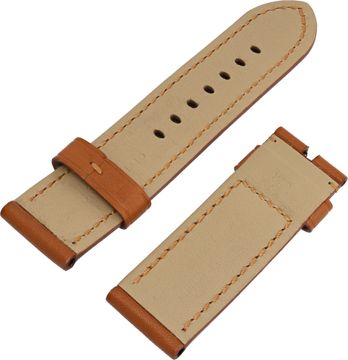 Panerai Light Brown Calfskin strap with original Panerai stainless steel buckle