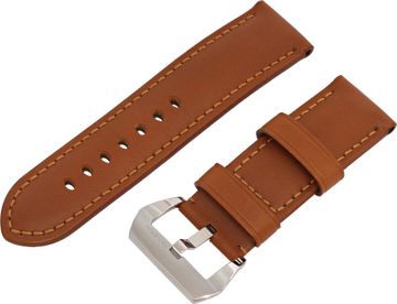 Panerai Light Brown Calfskin watch strap with original stainless steel tang buckle