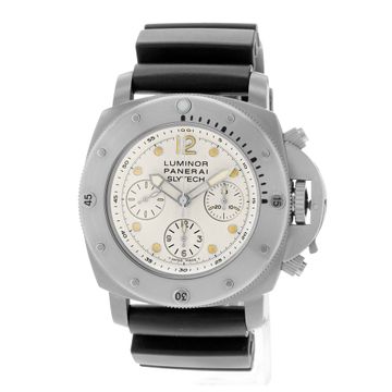 Panerai Luminor Submersible 1950 Slytech PAM 00225 Titanium White dial 46mm Auto
