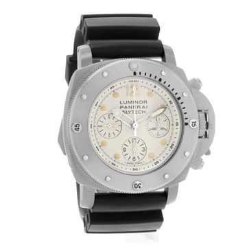 Panerai Luminor Submersible 1950 Slytech PAM 00225 Titanium White dial 46mm Auto