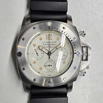 Panerai Luminor Submersible 1950 Slytech PAM 00225 Titanium White dial 46mm Auto