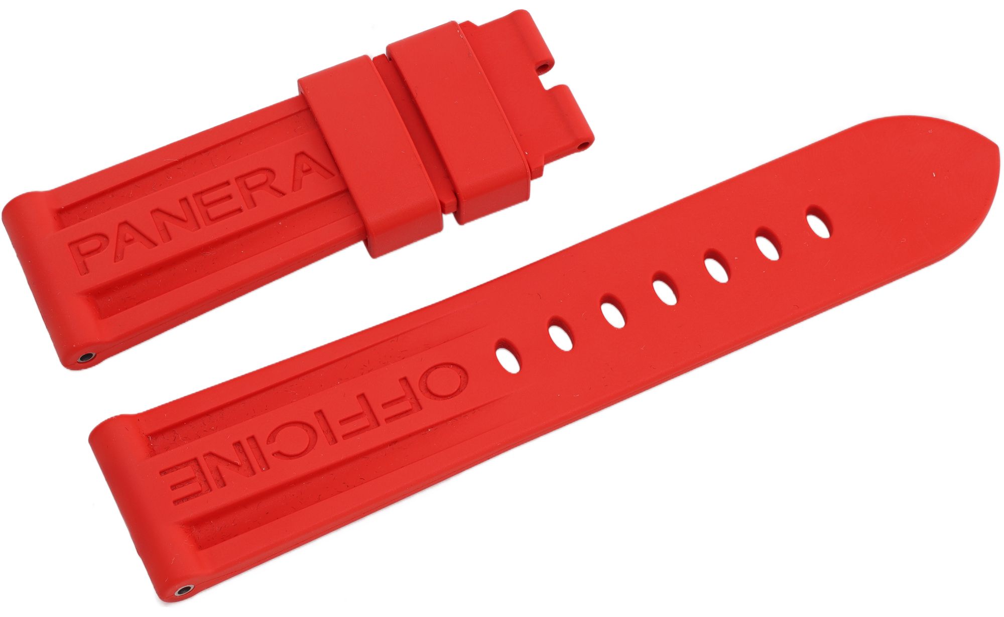 Panerai Officine Red Rubber Strap (24mm X 21mm). 24mm | Gray