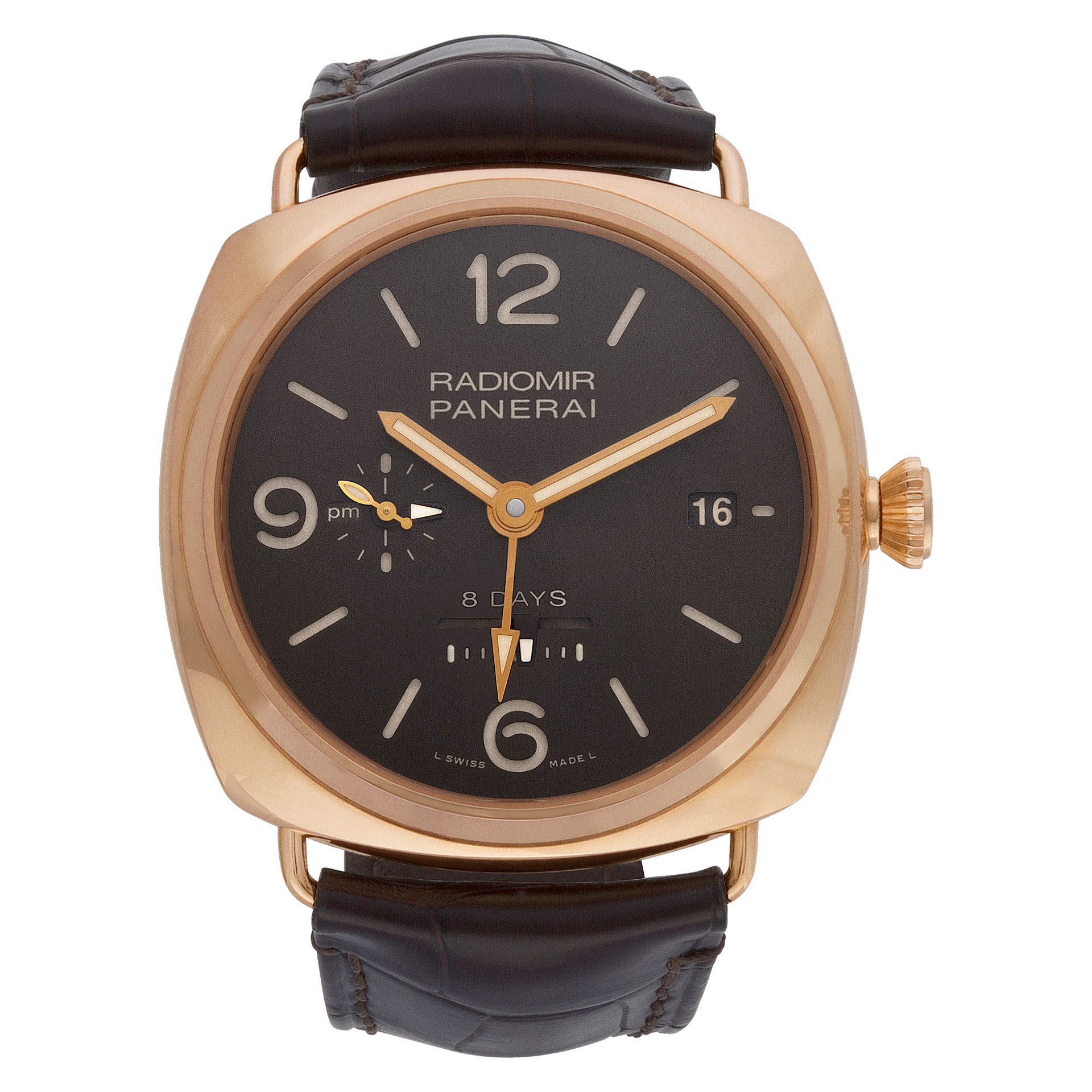 Pre-owned Panerai Radiomir PAM 395 18k rose gold 45mm | | Gray & Sons
