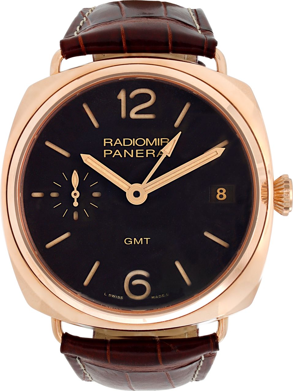 Preowned Panerai Radiomir PAM00421 18k rose gold 47mm | Gray & Sons