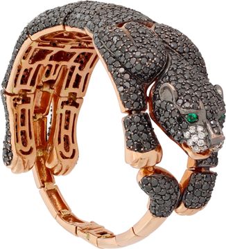 Panthere bracelet with black sapphires in 14k rose gold Panthere bracelet with black sapphires in 14k rose gold Bracelet Collection